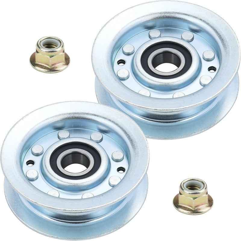 LANEAGLE 2 Pack GY22172 Idler Pulley Replaces John Deere GY22172 Idler Pulley John Deere GY20067 Idler Pulley John Deere GY22172 Pulley for John Deere D140 Idler Pulley L100 L110 L120 L130 Lawn Decks - Image 1